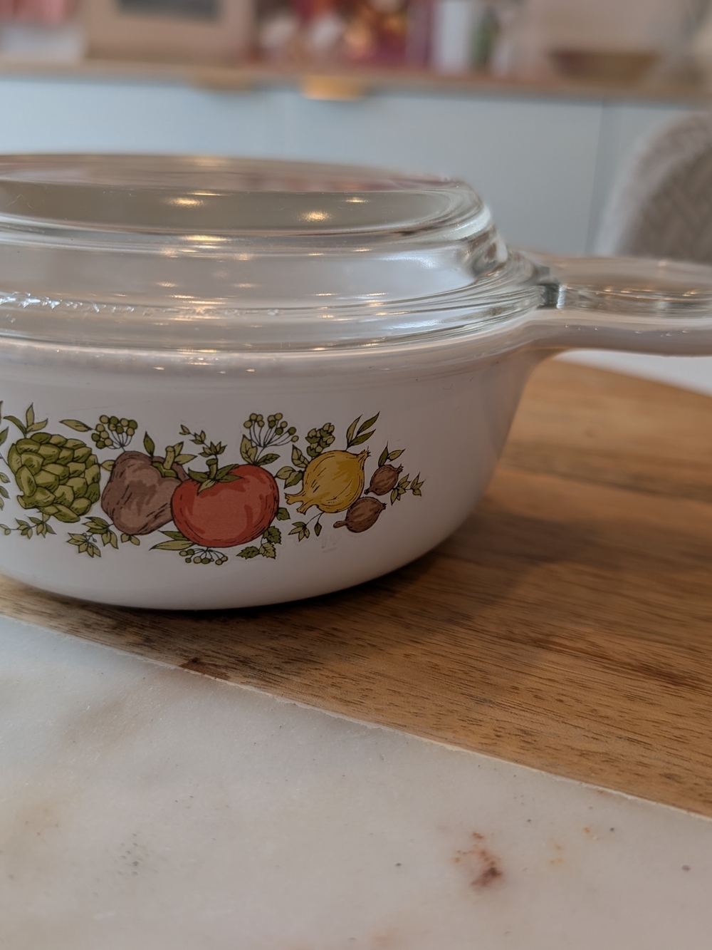 Corning Ware P‑150‑B Casserole – Vintage Spice of Life Pattern (550 mL)